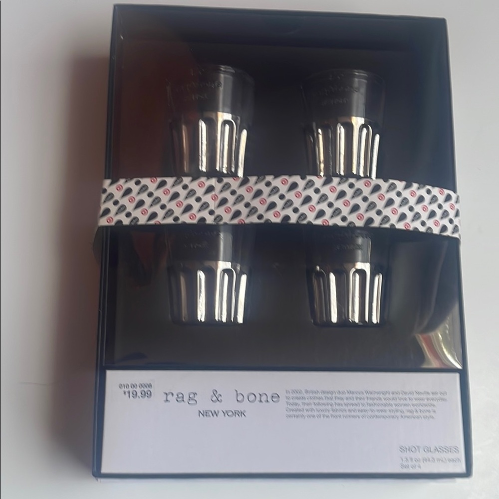 Rag & Bone Silver Shot Glass Set